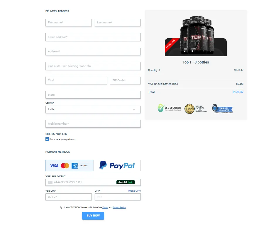 Order Top-TSupplement